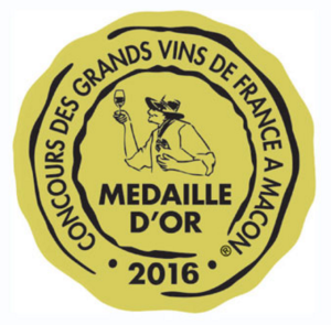 Médaille d'or 2016 - Concours Macon_jaune doré